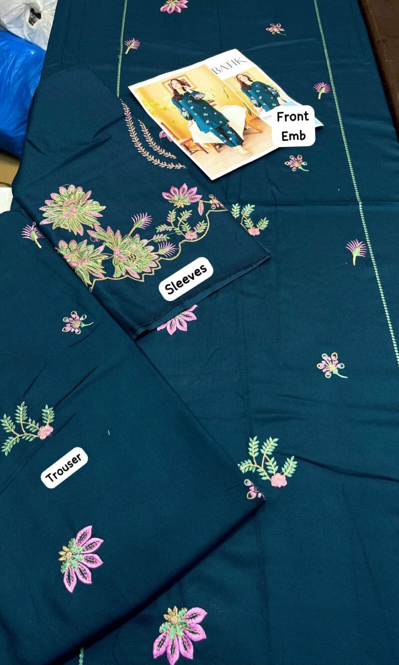 Batik Summer Lawn collection Embroidered - Image 3