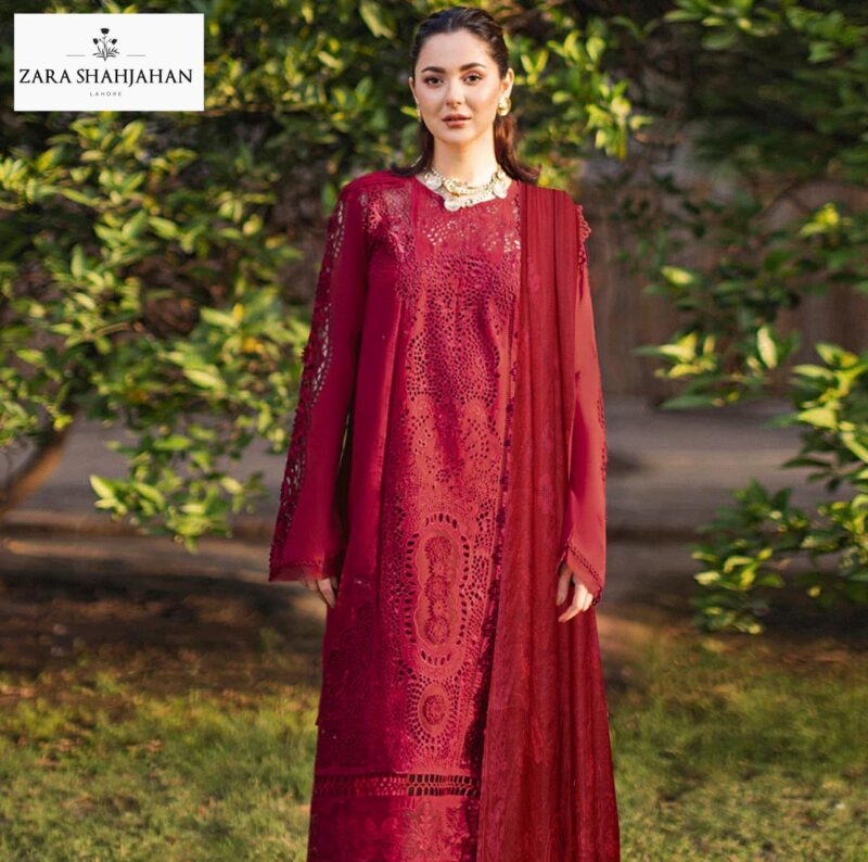 Zara Shahjahan 2K25 Summer Luxury Collection – Premium 3-Piece Embroidered Lawn Suit