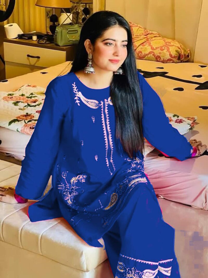 Stitched 2-Piece Ready-to-Wear Doria Cotton Suit