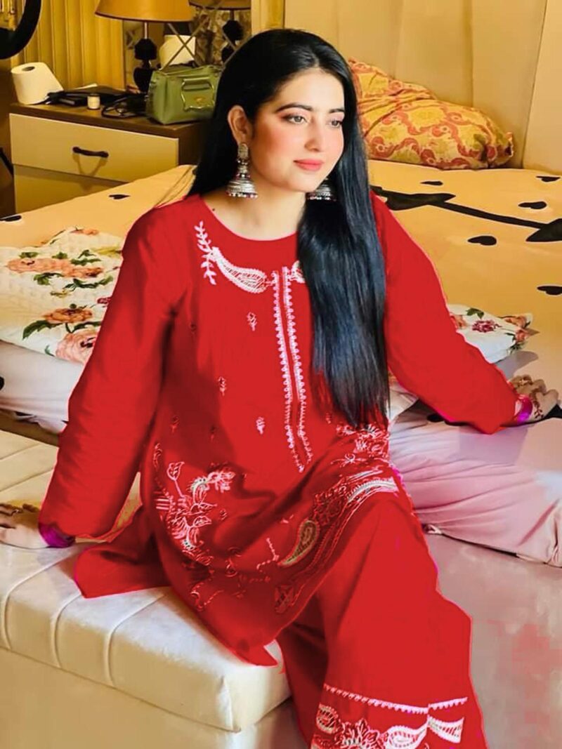Stitched 2-Piece Ready-to-Wear Doria Cotton Suit