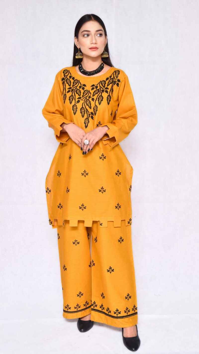 Stitched 2-Piece Ready-to-Wear Doria Cotton Suit