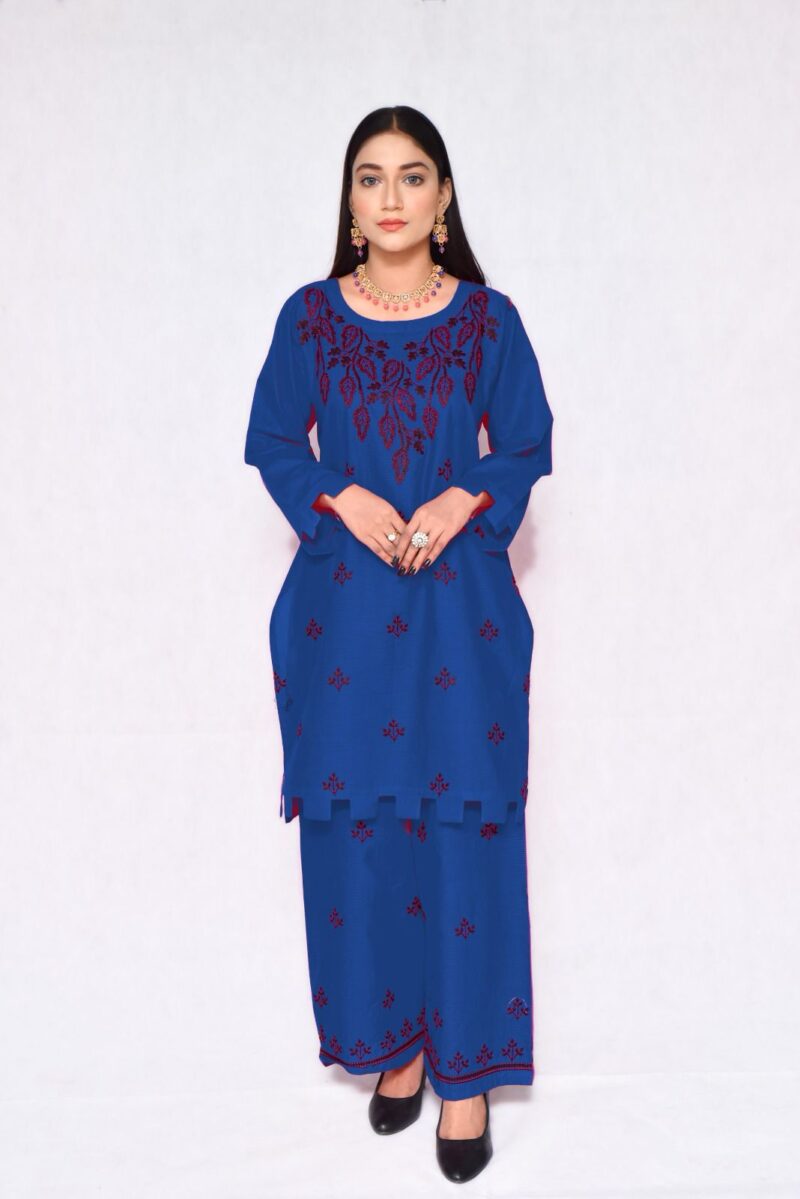 Stitched 2-Piece Ready-to-Wear Doria Cotton Suit