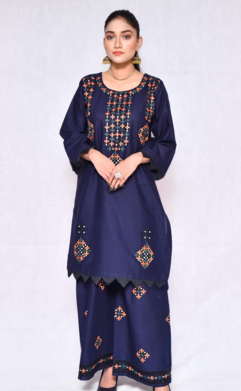 Stitched 2-Piece Ready-to-Wear Doria Cotton Suit
