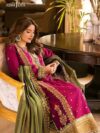 Asim jofa Luxury collection Lawn with organza Embroidered  Dopatta - Image 3