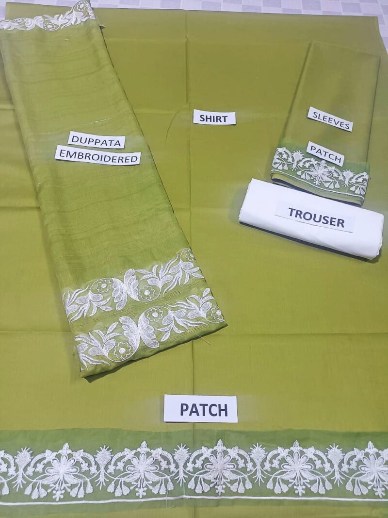 Sunia Manahil unstitched 3 piece embroidered summer suit - Image 2